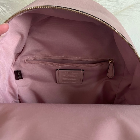 Coach charlie medium backpack light khaki and pink blossom - Picture 7 of 13